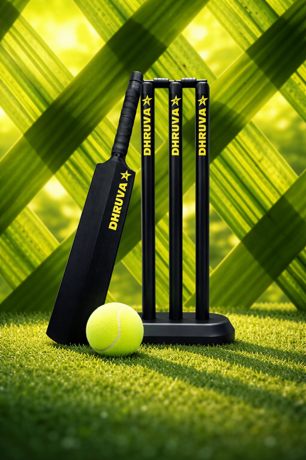 Kids Cricket Kit Set with Bat Ball & Wickets | Age 6–10 | Lightweight Plastic